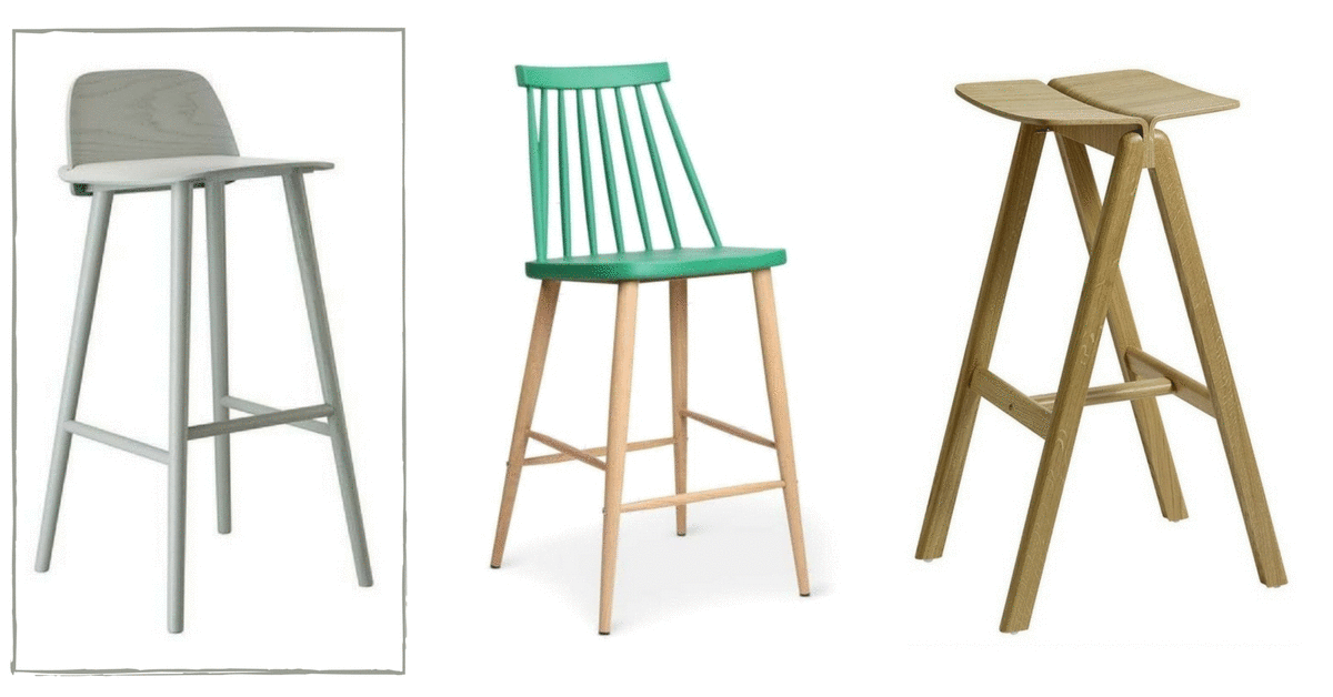 Tabouret bar scandinave