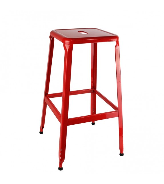 Tabouret de bar rouge vintage