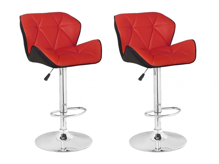 Tabouret de bar rouge et noir