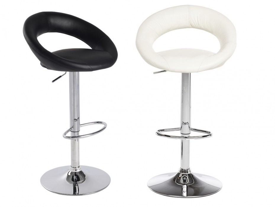 Tabouret noir et blanc