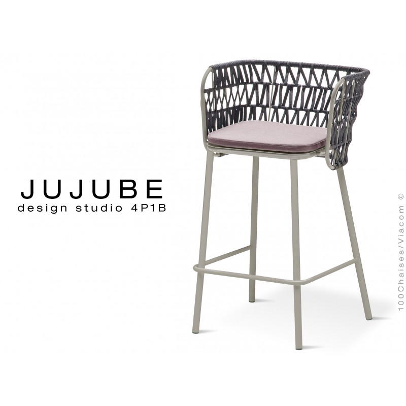 Tabouret design coussin