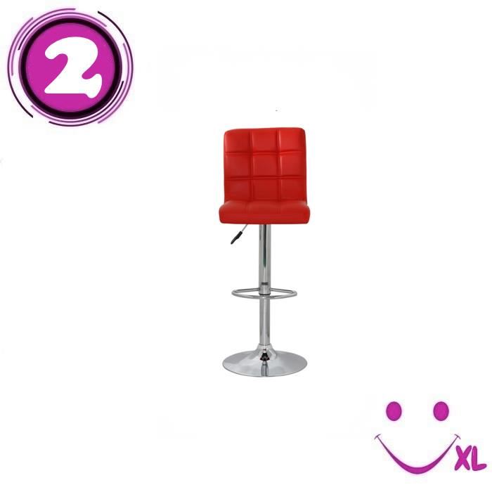 Tabouret design racing (lot de 2)