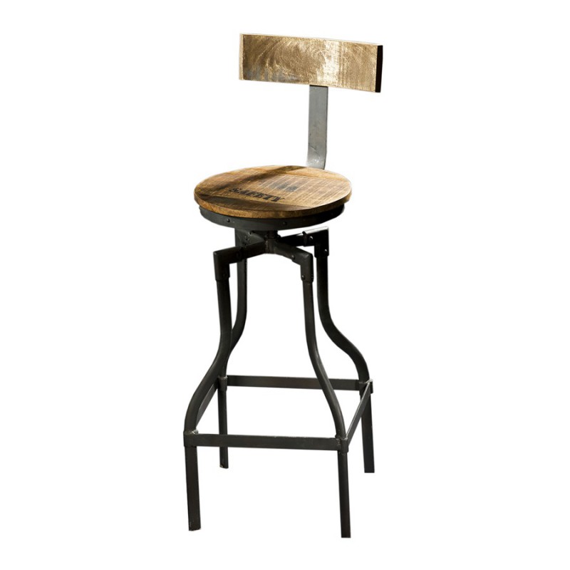 Tabouret de bar avec dossier fly