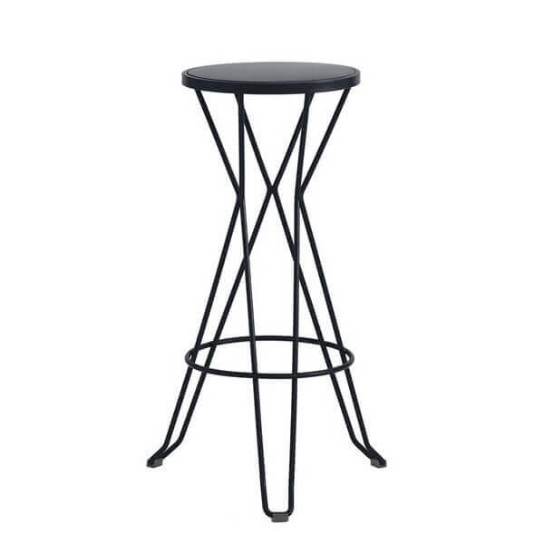 Tabouret exterieur acier
