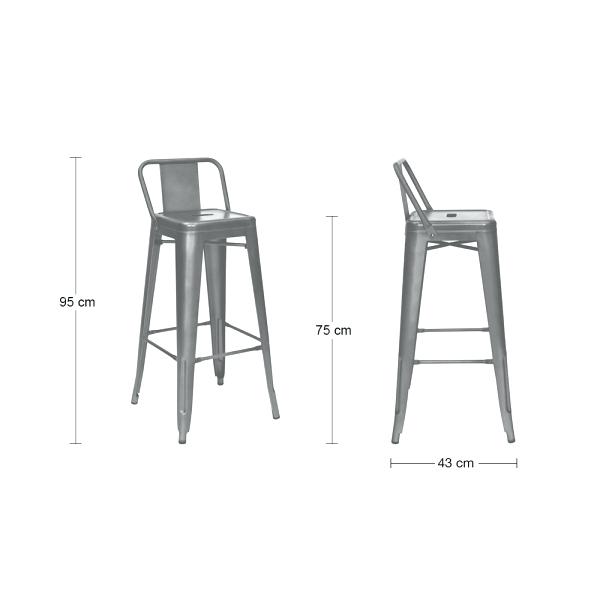 Tabouret tolix hauteur