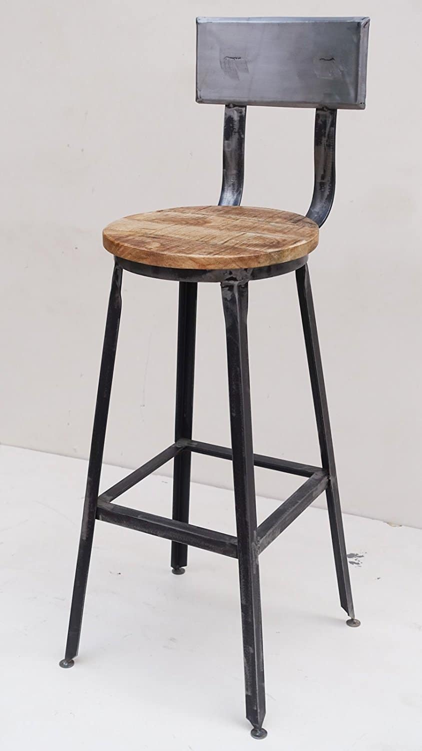 Tabouret avec dossier industriel