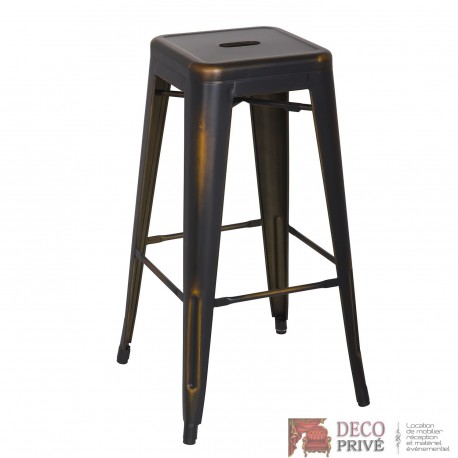 Tabouret bar acier noir