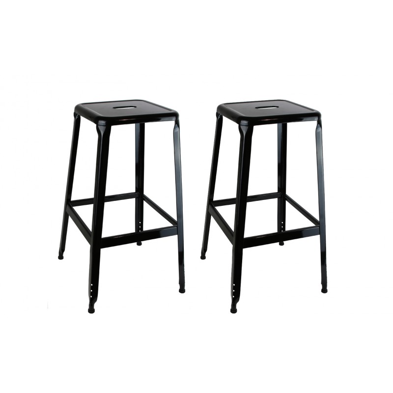 Tabouret noir pas cher