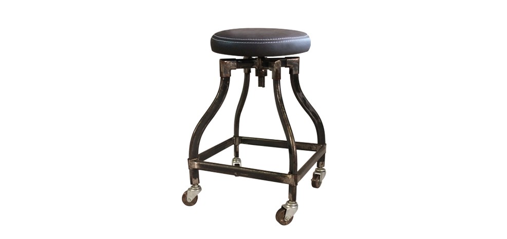 Tabouret design à roulettes
