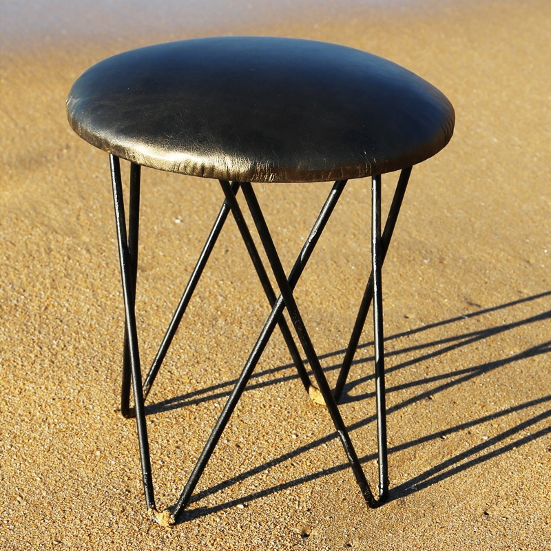 Tabouret fer forgé