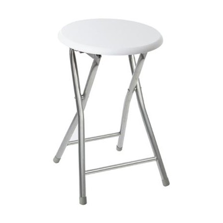 Tabouret pliant blanc