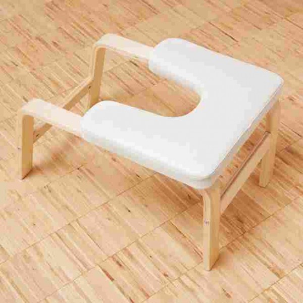 Tabouret yoga poirier