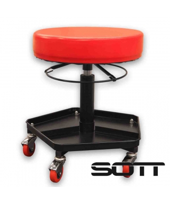 Tabouret bas roulant