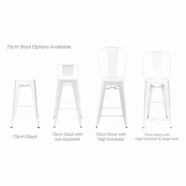 Tabouret imitation tolix 65 cm