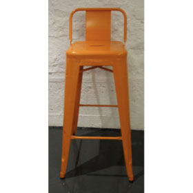 Tabouret tolix orange