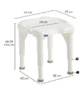 Tabouret de douche ifit