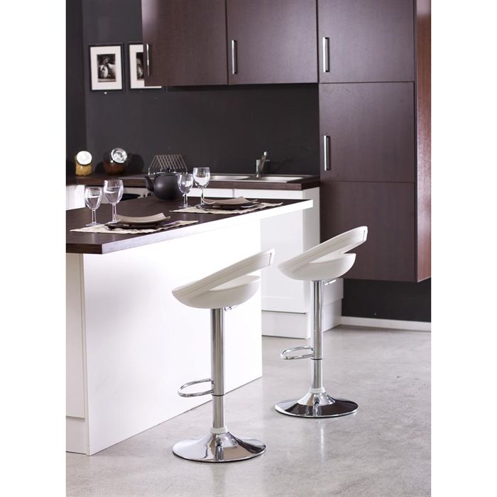 Tabouret de bar comet blanc