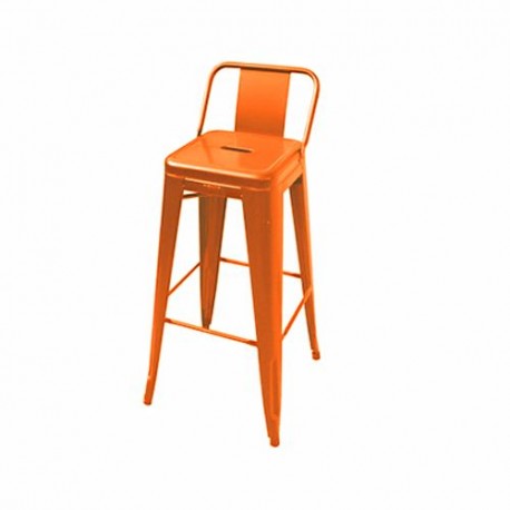 Tabouret tolix h65 petit dossier