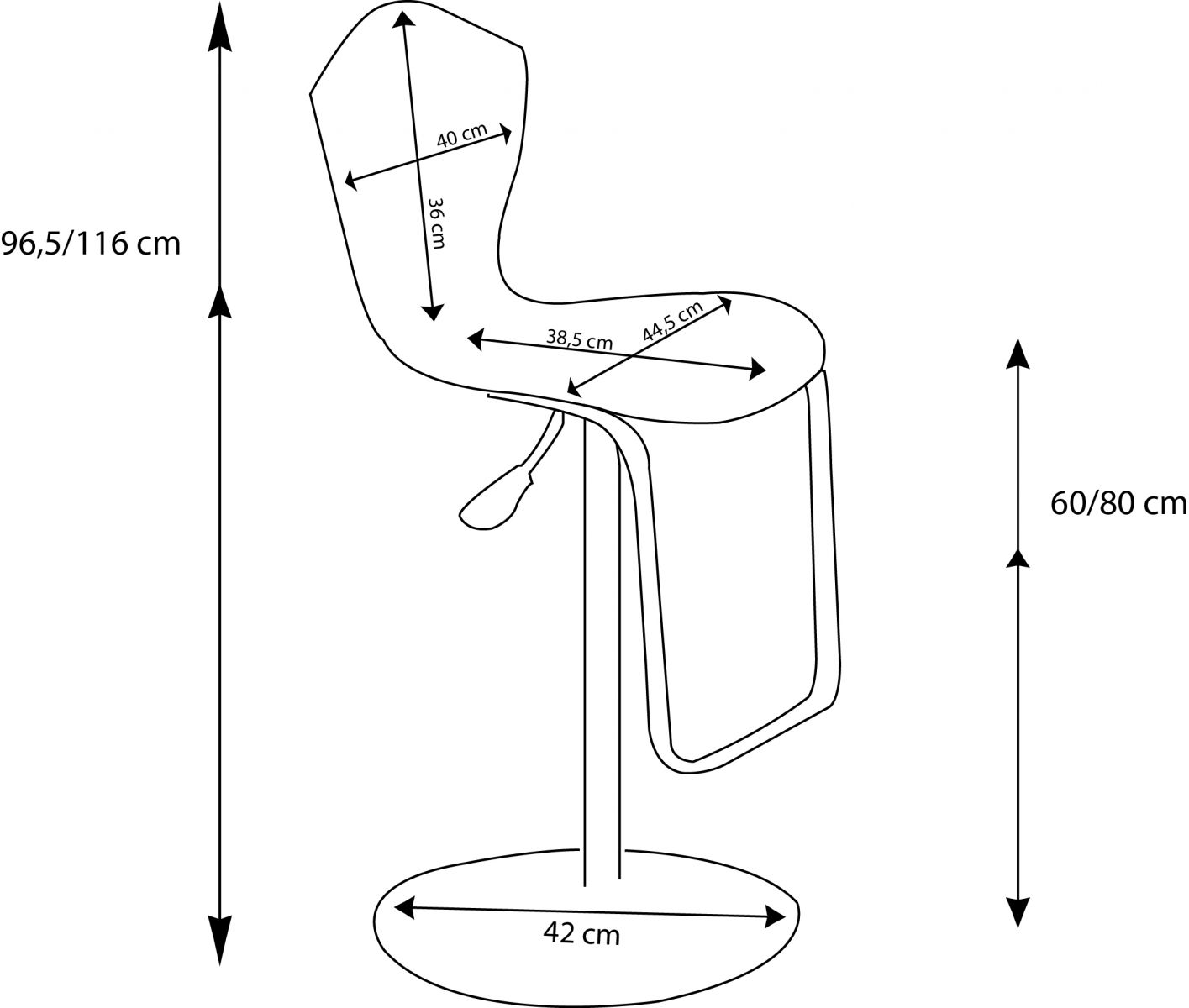 Dimension d'un tabouret de bar