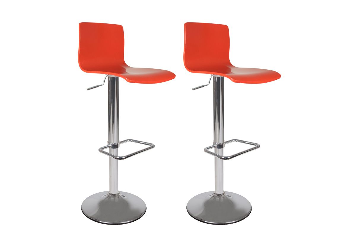 Tabouret de bar / cuisine rouge moderne pvc comet