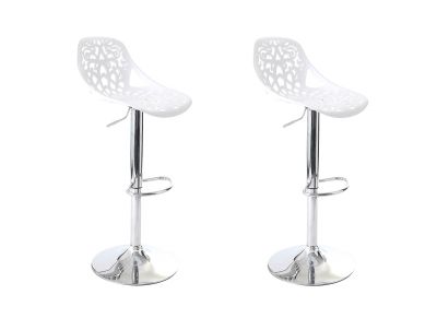 Tabouret design blanc