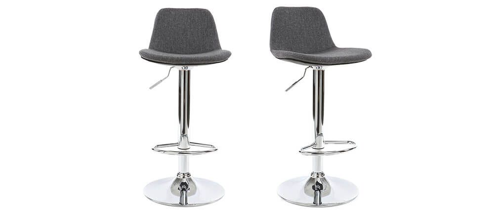 Tabouret de cuisine gris anthracite