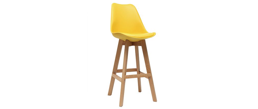 Tabouret de bar design jaune