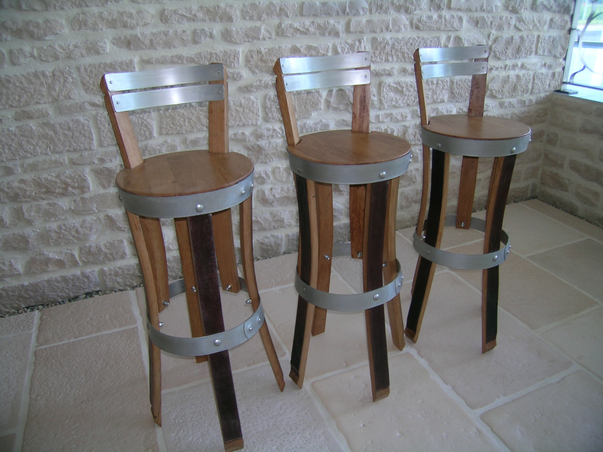 Tabouret de bar artisanale