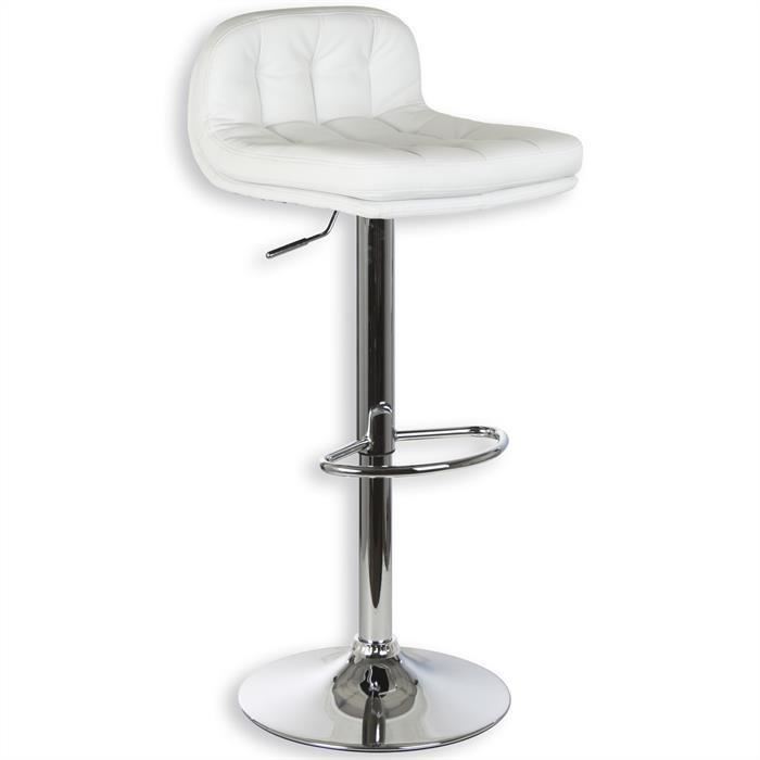 Tabouret de bar louisiane blanc