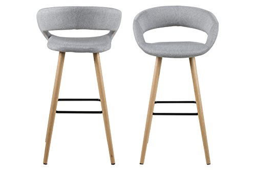 Tabouret de bar gris bois