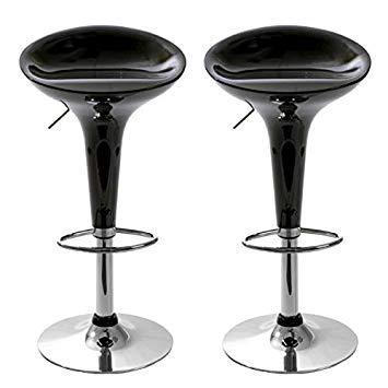 Tabouret de bar rouge plastique