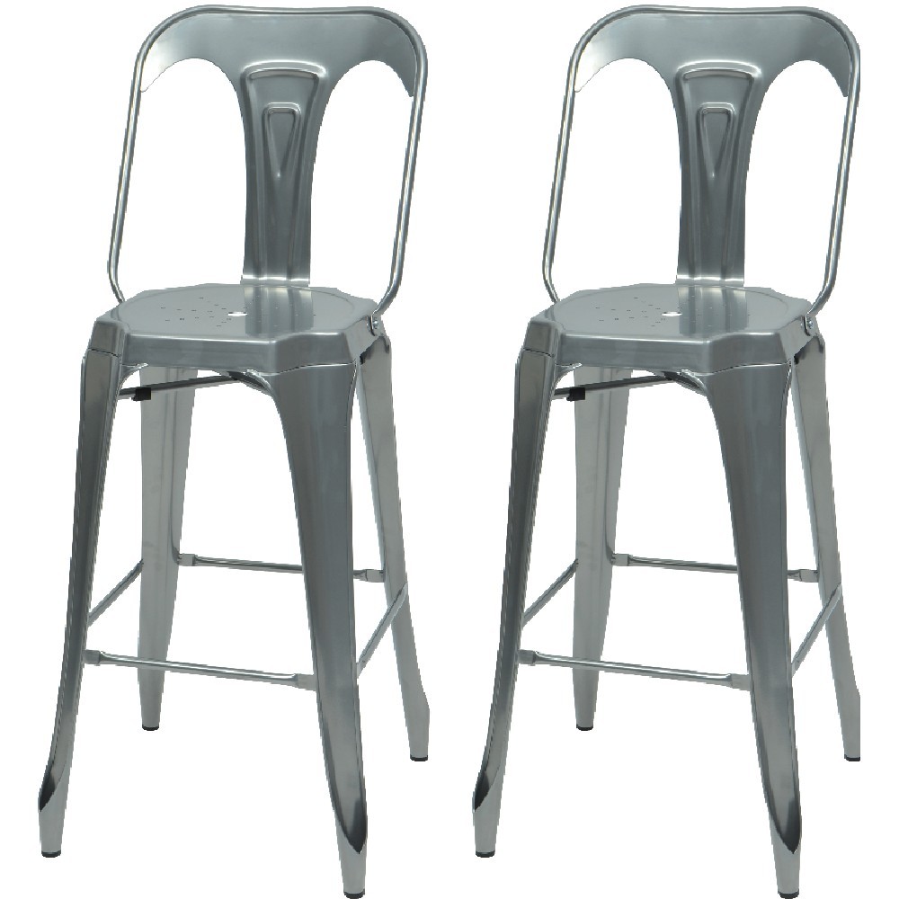 Tabouret de bar design filis avec dossier