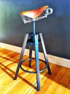 Tabouret de bar fourche moto