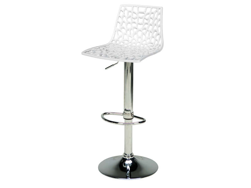 Tabouret de bar blanc et metal