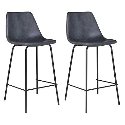 Tabouret de bar vintage gris