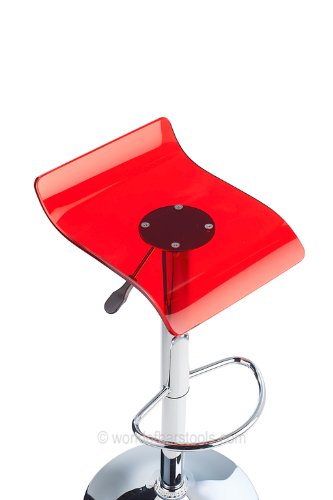 Tabouret de bar laser acrylique transparent