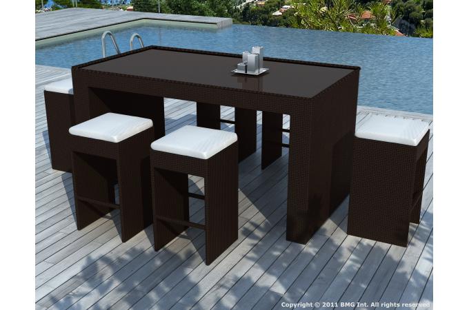 Tabouret de bar salon de jardin
