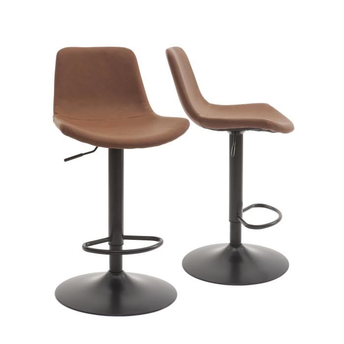 Tabouret de bar socle noir