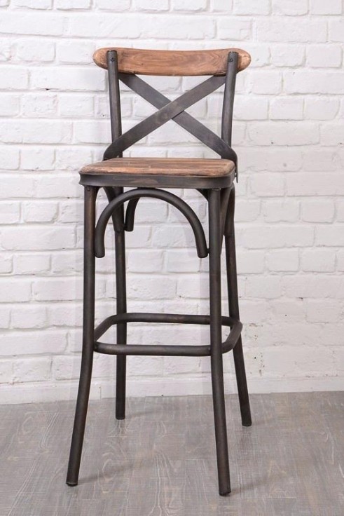 Tabouret et chaise de bar industriel