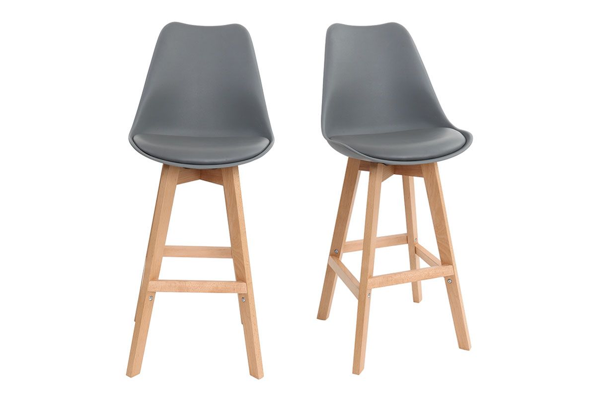 Tabouret de bar bois design pas cher