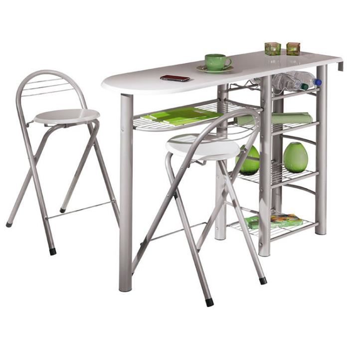 Table bar de cuisine avec tabouret
