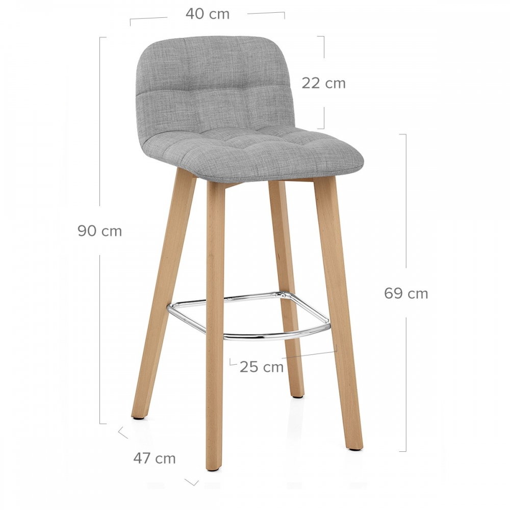 Assise tabouret de bar bois