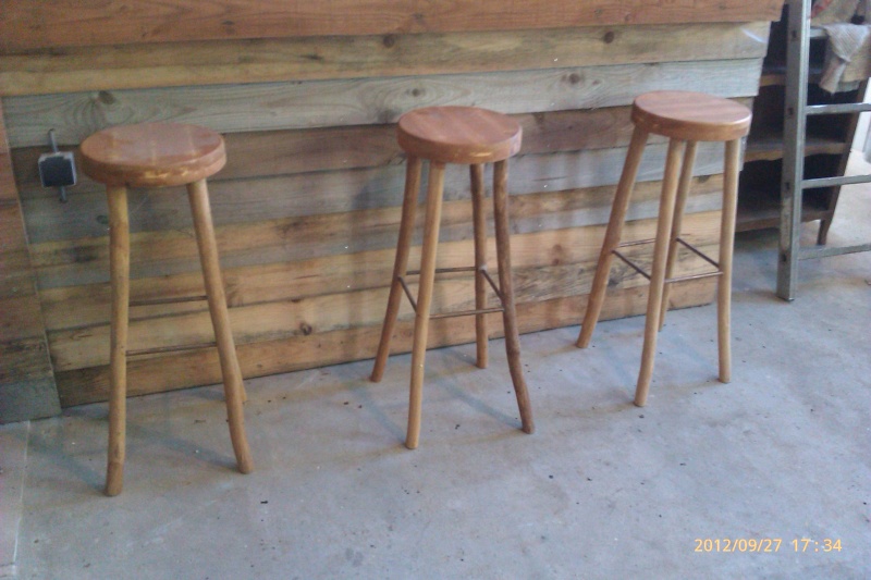 Faire un tabouret de bar en bois
