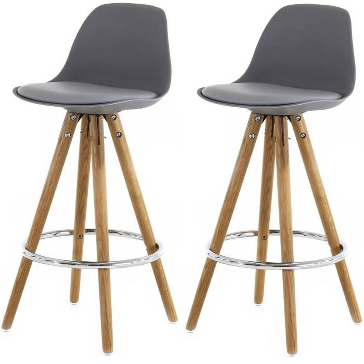 Lot tabouret de bar scandinave