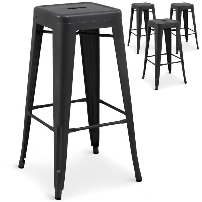 Tabouret de bar en métal pas cher