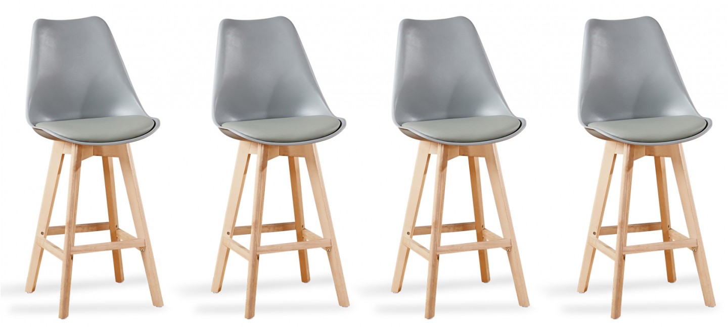 Tabouret de bar scandinave 63 cm