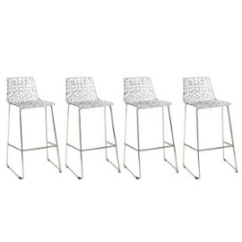 Lot de 4 tabouret de bar 4 pieds