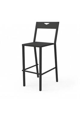Tabouret de bar gris ardoise