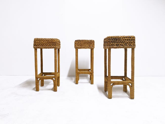 Tabouret de bar en bananier