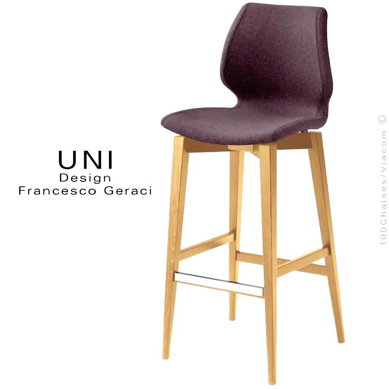 Pied de tabouret de bar en bois